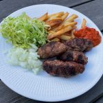 Jordgubbs- och rabarberkaka