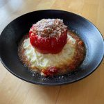 Stekt chorizo med vitlöksdoftande pasta