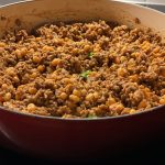 Nudelwok med fläskfärs